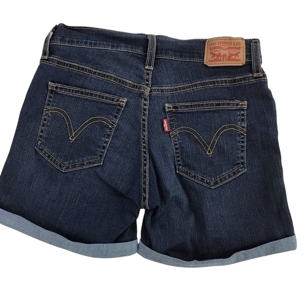 LEVIS jeans shorts 25 jorts blue medium rise waisted